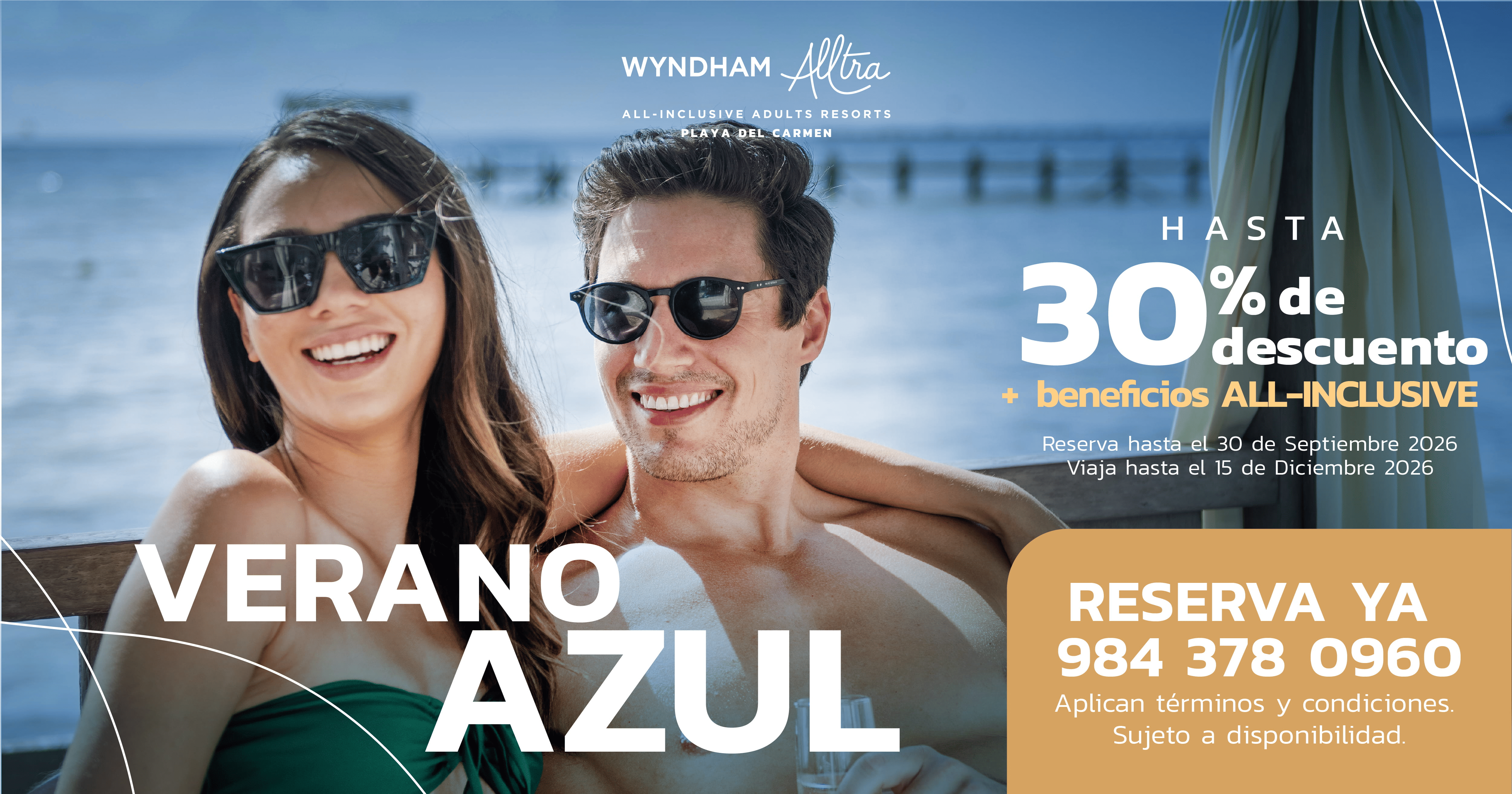 Banner Verano Azul Wyndham Alltra